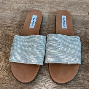 Steve Madden embellished slide sandals